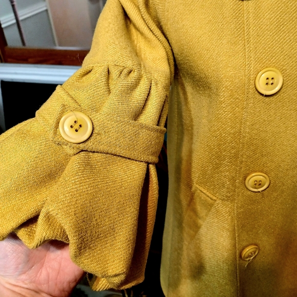 VTG Style Anthropologie Mustard Seed Yellow Jacket - Picture 4 of 13